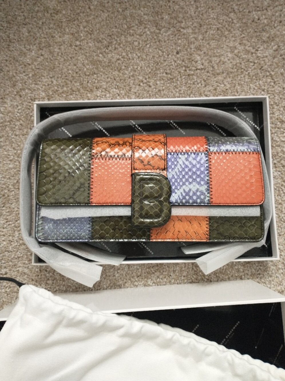 Nia Patchwork Snakeskin, Uncommon Materials